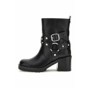 Botine biker de piele ecologica imagine