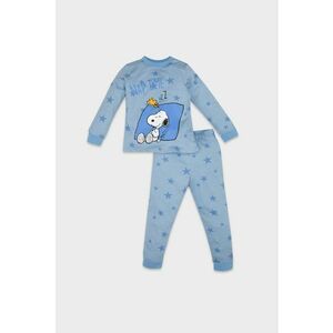 Pijama de bumbac cu model cu stele Snoopy imagine