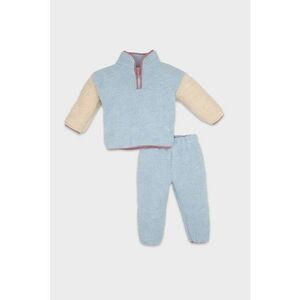 Set de bluza de trening si pantaloni din material teddy - 2 piese imagine