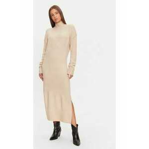 Rochie tricotata LKD-230MINGLGBST Bej Regular Fit - Acril imagine