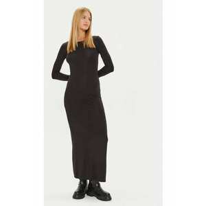 Rochie de zi 24441 Negru Slim Fit - Viscoza imagine