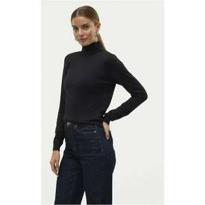 Bluza cu gat Iris 10320450 Negru Slim Fit - Viscoza imagine