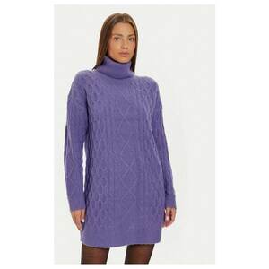 Rochie tricotata LKD-248SINBYB Violet Regular Fit - Acril imagine