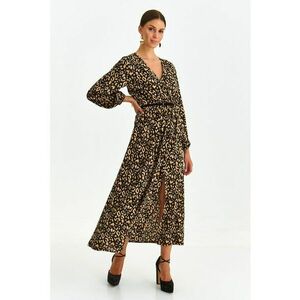 Rochie maxi evazata cu animal print imagine