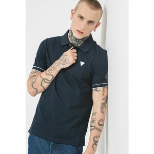 Tricou polo slim fit din material pique imagine