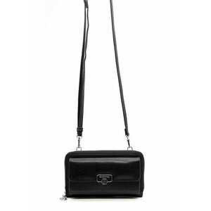 Portofel cu fermoar si bareta crossbody imagine