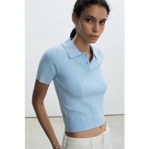 Tricou polo crop Alverta imagine