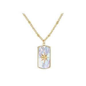 Pandantiv Mother of Pearl placat cu aur de 14K imagine