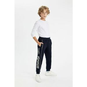 Pantaloni de trening cu imprimeu text imagine