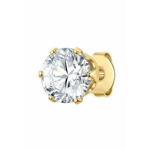 Cercel placat cu aur de 14K si decorat cu zirconia imagine