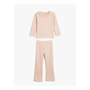 Set de bluza si pantaloni cu volane imagine