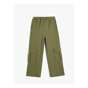 Pantaloni de trening cargo cu model uni imagine