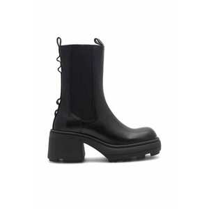 Botine dama - 590486296278837 - Piele naturala - Negru imagine