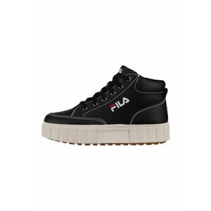 Pantofi sport mid-high din piele cu talpa flatform Sandblast imagine