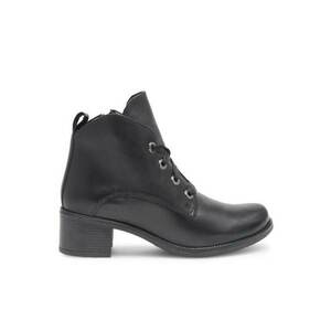 Botine dama - 590558806027738 - Piele naturala - Negru imagine