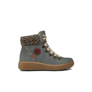 Botine dama - 20738501636 - Piele ecologica - Bleumarin imagine