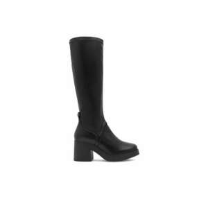 Botine dama - 590558818255938 - Piele naturala - Negru imagine