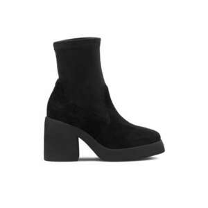 Botine dama - 590558818241239 - Piele naturala - Negru imagine