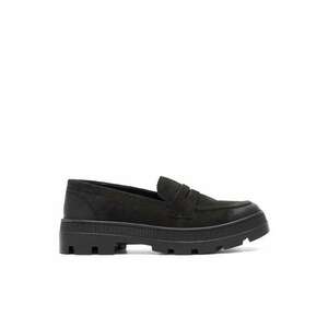 Mocasini dama - 304753 - Piele nabuc - Negru imagine