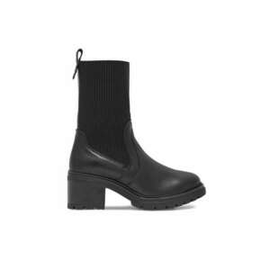 Botine dama - 590558817111937 - Piele naturala - Negru imagine