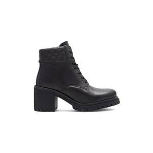 Botine dama - 590559 - Piele ecologica - Negru - imagine