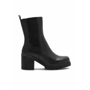 Botine dama - 590558811457436 - Piele naturala - Negru imagine