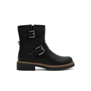 Botine dama - 590558801469036 - Piele ecologica - Negru imagine