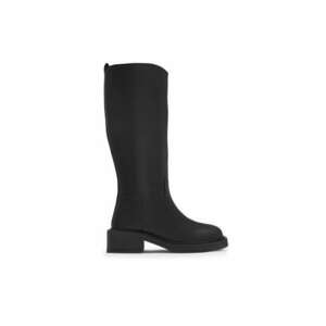 Botine dama - 590558800242036 - Piele naturala - Negru imagine