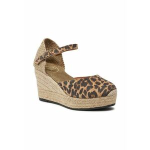 Espadrile dama - 681203 - Piele intoarsa - Maro imagine