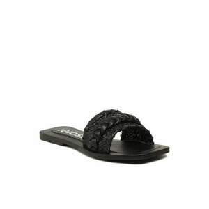 Papuci flip-flop dama - Piele naturala - Negru - Variante imagine