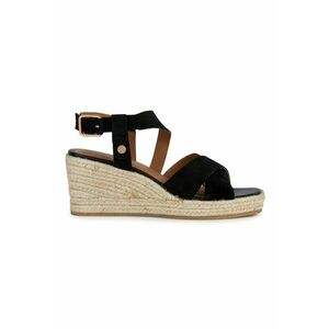 Sandale-espadrile de piele intoarsa cu platforma imagine