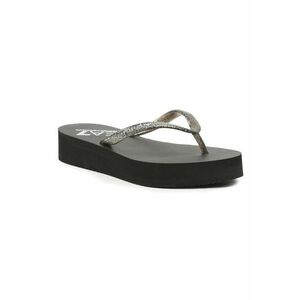 Papuci flip-flop dama - 302746255 - Textil - Argintiu imagine