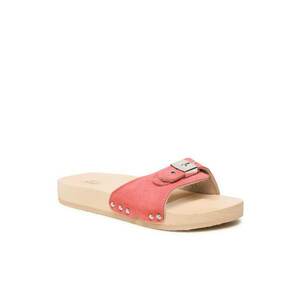 Papuci flip-flop dama - Piele naturala - Rosu imagine