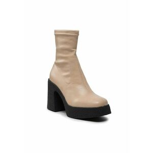 Botine dama - 301728573 - Piele ecologica - Bej imagine