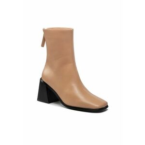 Botine dama - 301704652 - Piele ecologica - Bej imagine