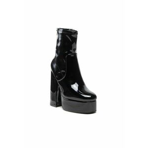 Botine dama - 301727774 - Piele ecologica - Negru imagine