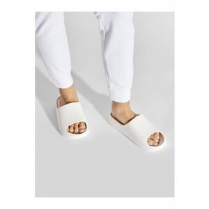 Papuci flip-flop dama - Textil - Bej imagine