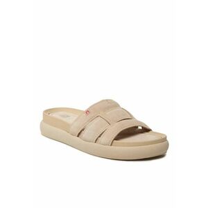 Papuci flip-flop dama - Piele naturala - Bej imagine