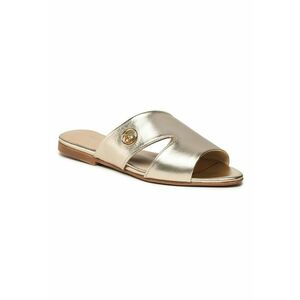 Papuci flip-flop dama - 302610907 - Piele naturala - Auriu imagine