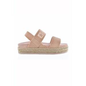 Sandale flatform cu barete din material textil imagine