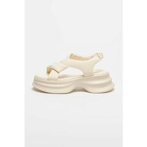 Sandale flatform de piele imagine