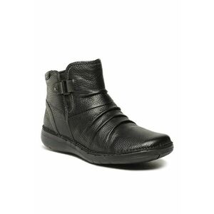 Botine dama - 301260325 - Piele naturala - Negru imagine