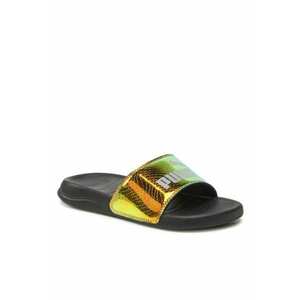 Papuci flip-flop dama - Piele ecologica - Auriu imagine