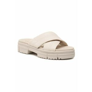 Papuci flip-flop dama - 301925521 - Piele naturala - Alb imagine