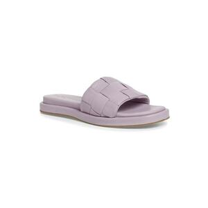 Papuci flip-flop dama - 302254545 - Piele ecologica - Violet imagine