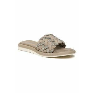 Papuci flip-flop dama - 302040230 - Piele naturala - Verde imagine