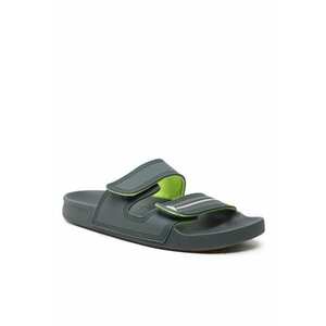 Papuci flip-flop barbati - Piele ecologica - Verde imagine