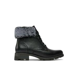 Botine dama - 303529215405 - Piele naturala - Negru imagine