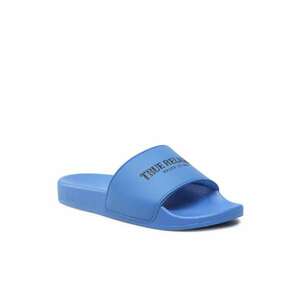 Papuci flip-flop Unisex - Piele ecologica - Albastru imagine