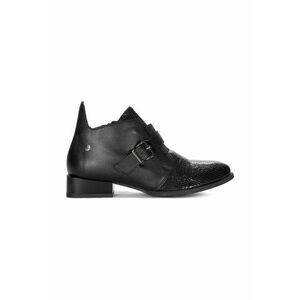 Botine 06692-01/00-8 Negru - Piele lacuita imagine